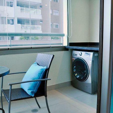 Flat No Brooklin 86 | Alto Padrao + Garagem Appartement São Paulo Buitenkant foto