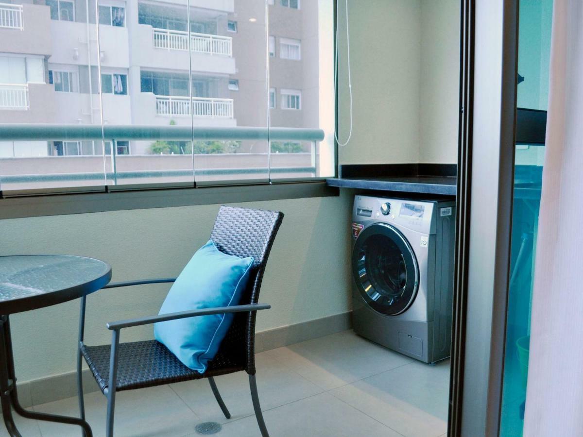 Flat No Brooklin 86 | Alto Padrao + Garagem Appartement São Paulo Buitenkant foto